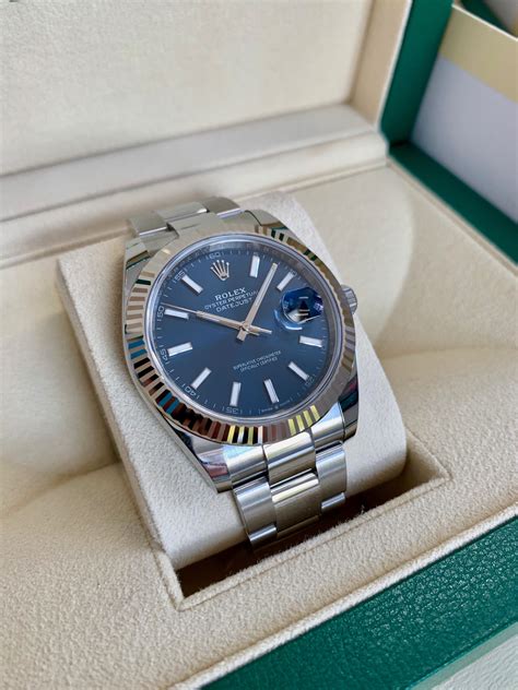 rolex datejust 41 blue dial.